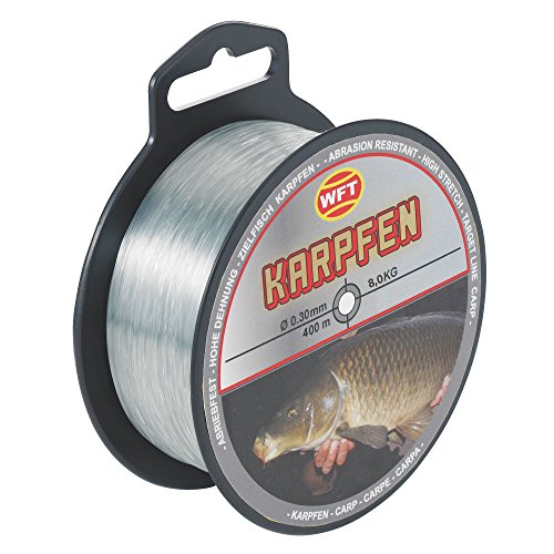 WFT Zielfisch Karpfen 400m grau - Angelschnur zum Karpfenangeln, Monofile Karpfenschnur, Monoschnur, Monofilschnur, Durchmesser/Tragkraft:0.30mm / 8kg Tragkraft WFT Zielfisch Karpfen 400m grau - Angelschnur zum Karpfenangeln, Monofile Karpfenschnur, Monoschnur, Monofilschnur, Durchmesser/Tragkraft:0.30mm / 8kg Tragkraft von WFT