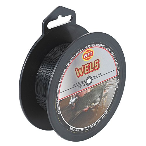 WFT Zielfisch Wels 200m - Monofile Wallerschnur zum Wallerangeln, Angelschnur Welsangeln, Monofile Schnur für Waller, Welsschnur, Durchmesser/Tragkraft:0.60mm / 19.9kg Tragkraft WFT Zielfisch Wels 200m - Monofile Wallerschnur zum Wallerangeln, Angelschnur Welsangeln, Monofile Schnur für Waller, Welsschnur, Durchmesser/Tragkraft:0.60mm / 19.9kg Tragkraft von WFT