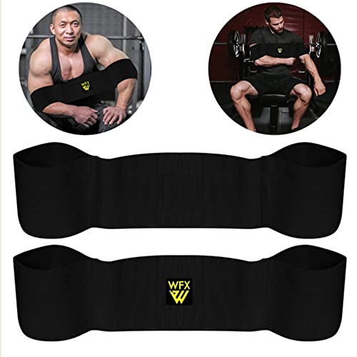 Fitness-Bankdrücken, Schleuder, Blaster, Gewichthebergürtel, Schlinge Kraftheben, Presstraining, schwere Gewichte, Powerlifting, Push-Ups, doppelte Kniebeugen, Übung, Fitnessstudio (3XL, Schwarz) von WFX