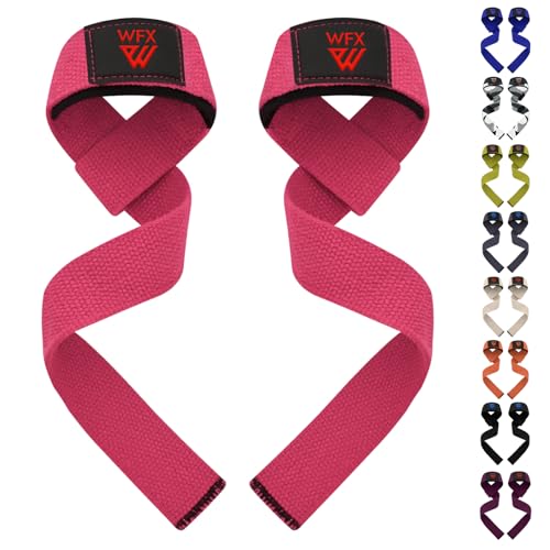 WFX Zughilfen Krafttraining & Bodybuilding, gepolsterte Zughilfen mit rutschfestem Griff für Deadlifts und Powerlifting, Gym Zubehör für Frauen & Männer (Lifting Straps) (Rosa) WFX Zughilfen Krafttraining & Bodybuilding, gepolsterte Zughilfen mit rutschfestem Griff für Deadlifts und Powerlifting, Gym Zubehör für Frauen & Männer (Lifting Straps) (Rosa) von WFX
