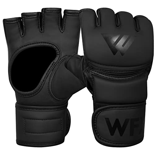 WFX MMA-Boxhandschuhe mit offener Handfläche gepolsterte Fingerknöchel Faustbandagen Kampfsport-Training Lederhandschuhe Sparring Grappling Speedbag Kampfpratzen Kickboxen Stanzen Muay WFX MMA-Boxhandschuhe mit offener Handfläche gepolsterte Fingerknöchel Faustbandagen Kampfsport-Training Lederhandschuhe Sparring Grappling Speedbag Kampfpratzen Kickboxen Stanzen Muay von WFX