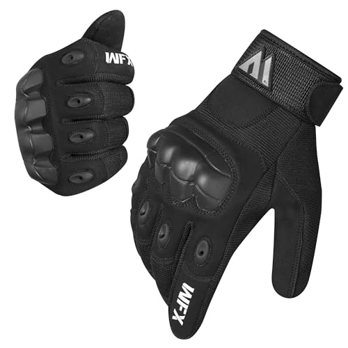 WFX Motorradhandschuhe, Vollfinger-Touchscreen, atmungsaktive Schutz-Motorradhandschuhe zum Fahren, Straßenrennen, Klettern, Motocross-Rennen, Radfahren, BMX, ATV, MTB, für Männer und Frauen WFX Motorradhandschuhe, Vollfinger-Touchscreen, atmungsaktive Schutz-Motorradhandschuhe zum Fahren, Straßenrennen, Klettern, Motocross-Rennen, Radfahren, BMX, ATV, MTB, für Männer und Frauen von WFX
