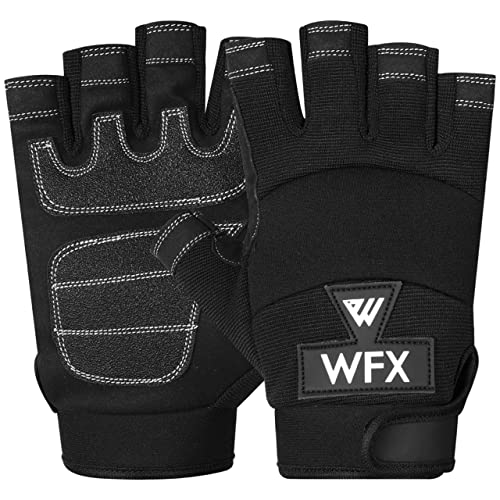 WFX Robuste Fingerlose Performance-Handschuhe, Schutz-Arbeitshandschuhe, gepolsterte Handfläche, Halbfinger, Schwarz, XL WFX Robuste Fingerlose Performance-Handschuhe, Schutz-Arbeitshandschuhe, gepolsterte Handfläche, Halbfinger, Schwarz, XL von WFX