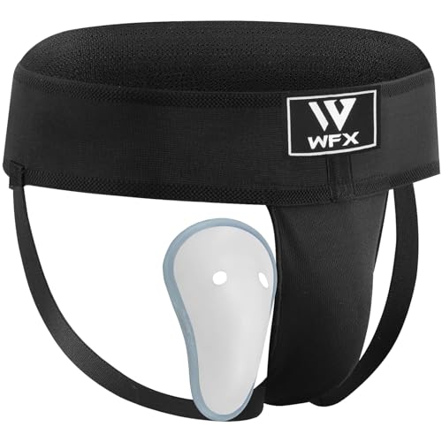 WFX Tiefschutz für Boxen, Kickboxen und MMA-Kämpfe, Muay Thai, Bauch, verstellbar, Sparring, Tiefschutz, Jockstrap Taekwondo, Karate, Trainingsunterwäsche für Kampfsport, Jiu Jitsu BJJ (S) von WFX