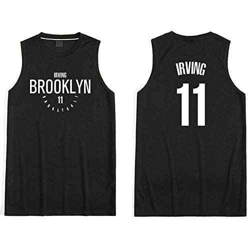 Basketballspieler Irving gleichen Stil Training ärmellose Weste Tops Nummer 11 Fans Sporttrikot (schwarz, M) von WFesaFon