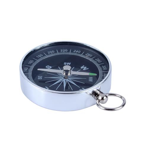 Outdoor-Sportkompass, 360 Grad Drehbar, Langlebiger Kompass für Outdoor-Aktivitäten, Wandern von WGFOIP