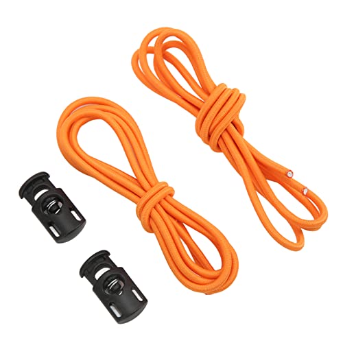 WGFOIP 2-teiliges Ersatzset für Schwimmbrillenbänder – Elastische Knöpfe, Einfache Einstellung, Langlebiges Material, Schnelle Installation mit Kordelstopp-Knopf (Orange) von WGFOIP