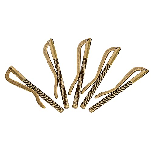 WGFOIP Anti-Rost-Geldklammer, Feder, Rostfreier Stahl mit Erweiterbarem Platz für Leder-Geldbörse, Erhältlich in 3 Farben (Bronze) von WGFOIP