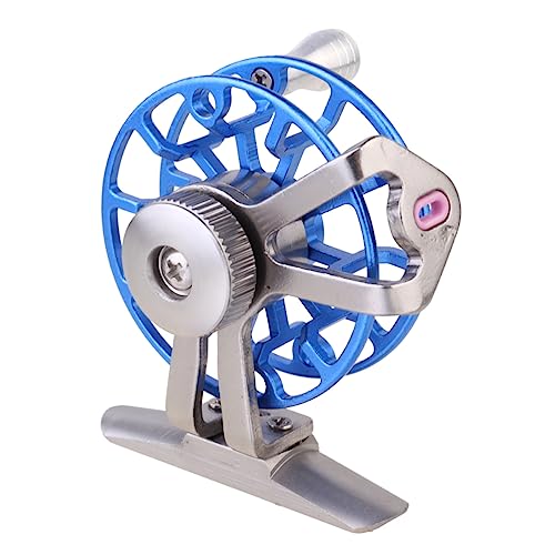 WHAMVOX 1 STK Rolle zum Fliegenfischen Angelausrüstung Zubehör zum Fliegenfischen Angelköder Angelrad Angler ausrüstung Fishing Reel Werkzeug Fliegenfischerrolle Angelrolle aus Metall Blue von WHAMVOX