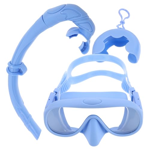 WHAMVOX 1 Satz Schnorchelset Antibeschlag-tauchmaske Schwimmbrille Schnorchelausrüstung Für Erwachsene Tauchmaske Und Schnorchel Professionelle Schnorchelausrüstung Sky-Blue Kieselgel von WHAMVOX