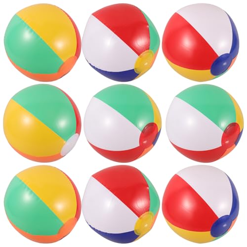 WHAMVOX 12St Wasserball Spielzeug Sommer Strand sprengen Aufblasbarer Pool für Kinder Billardkugeln Interactive Toys Beach Toys for Pool Toys Kinder, die Ball Spielen Kinder-PVC-Kugel von WHAMVOX