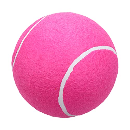 WHAMVOX 1Stk aufblasbarer Gummiball Tennis Spielzeug tenissbal spielwaren cautsch Netzball Toys Hund spielt große Bälle Tenis de niño Outdoor-Spielset für Kinder Haustier-Hundeball Rosa von WHAMVOX