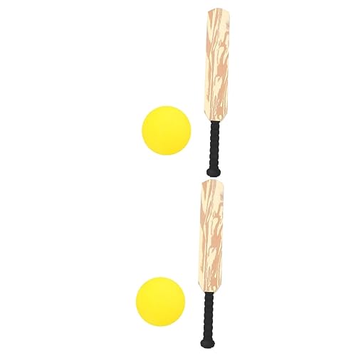 WHAMVOX 2 Sätze Baseball-Spielzeug Schläger Cricket-Spielzeug für Anfänger Cricket-Baseball Kricket Spielen interaktives brettspiel Cricket Set Kinder Cricket-Bälle Hinterhofgrille Plastik von WHAMVOX