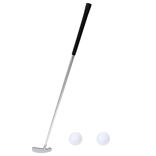 WHAMVOX 2 Sätze Golf-Klappstange abnehmbare Golf-Schubstange zusammenklappbare Golfrute Golfzubehör Golf Clubs golfschlager Tragbarer Golfputter Golf-Stößelstange aus Zinklegierung Silver von WHAMVOX