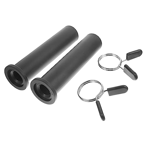 WHAMVOX 5 Teiliges Set Für Langhantelstangen Zubehör Barbell Handle Grip Runde Endkappen Flache Griffe Kompatibel Mit Und Stangen Hochwertige Fitnessgeräte Zubehörteile von WHAMVOX