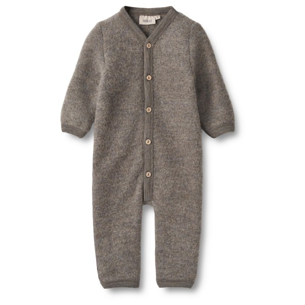 WHEAT - Kid's Wollanzug Levi - Overall Gr 80 - 12 Months grau von WHEAT