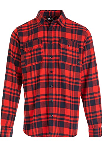 WHISTLER Herren Outdoorhemd Flannel aus atmungsaktivem Funktionsmaterial 4009 Chinese Red, 2XL von WHISTLER