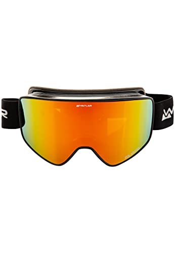 WHISTLER Unisex Skibrille WS8500 Polarized OTG Ski Goggle 1001 Black one size von WHISTLER