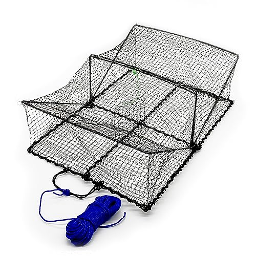 WILDKINGER Krebskorb Pirat Krebsreuse Krebsfalle Fish Crab Cray Trap Köder Korb Krabben (Schwarz) WILDKINGER Krebskorb Pirat Krebsreuse Krebsfalle Fish Crab Cray Trap Köder Korb Krabben (Schwarz) von WILD KINGER stay wild