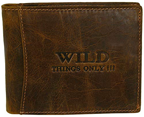WILD THINGS ONLY !!! Herren Geldbörse Echt-Leder mit RFID-Schutz & Geschenkbox - Geldbeutel Brieftasche Portemonnaie WILD THINGS ONLY !!! Herren Geldbörse Echt-Leder mit RFID-Schutz & Geschenkbox - Geldbeutel Brieftasche Portemonnaie von WILD THINGS ONLY !!!