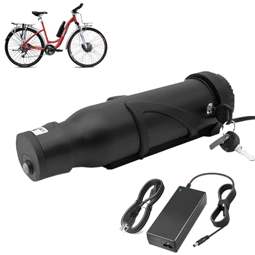 WILLQ 36 V 5 Ah 5,8 Ah 6,4 Ah 7 Ah Lithiumbatterie 36 Volt Wasserflasche E-Bike-Batterie Kesselform-Modifikationsbatterie Li-Ionen-Akkupack mit Ladegerät für 0-252 W Motor,36v,7AH von WILLQ