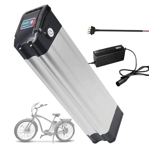 WILLQ 36V 48V E-Bike-Akku Lithium-Ionen-Akku 10Ah 13Ah 15Ah 20Ah Elektrofahrrad-Ersatzakku mit BMS + Ladegerät für 100W 350W 500W 750W 1000W Motor,48v,15Ah von WILLQ