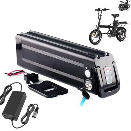 WILLQ Elektrofahrradakku 48V 10AH 12.5AH 13AH 15AH 18AH 20AH Lithium-Ionen-Akkupack mit Ladegerät für 250W 500W 750W 1000W Ebike-Motor-Ersatzakku,48v,10Ah von WILLQ