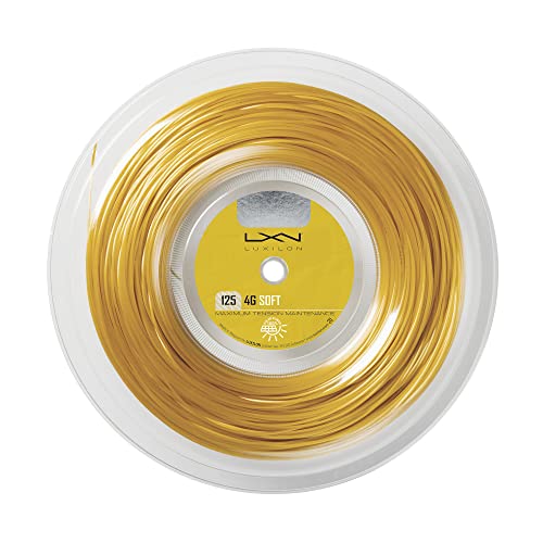 Wilson Unisex – Erwachsene LUXILON 4G Soft 125 Set Strings, Gold, 200 Meter von Luxilon