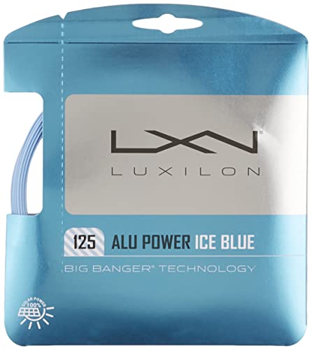 Luxilon Unisex Tennissaite Alu Power 125, 12,2 Meter, blau, 1,25 mm, WRZ995100BL von Luxilon