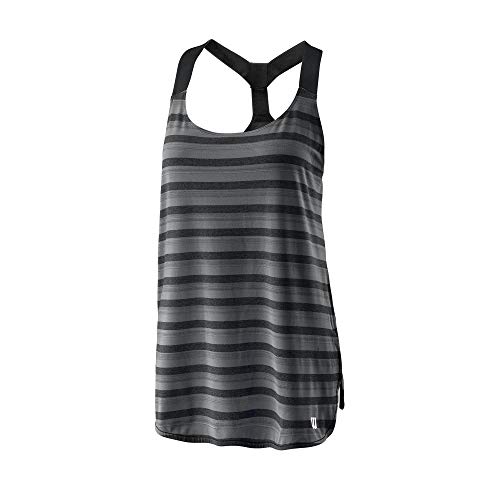 Wilson Damen Tank Top, CONTROL TANK, Polyester/Spandex, Schwarz, Größe XL, WRA780202XL von Wilson