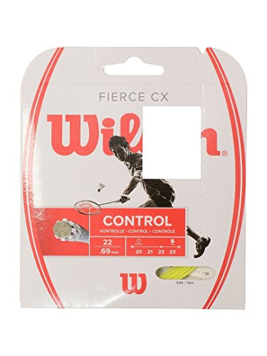 Wilson Badminton-Saite, Fierce CX, Multifilament, 10 Meter, Grün, 0,72 mm Dicke, WRR943400 von Wilson