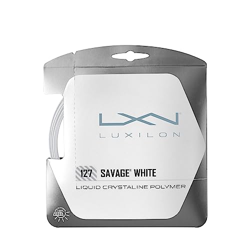 Wilson Luxilon Unisex Tennissaite Savage 127, weiß, 12,2 Meter, 1,27 mm, WRZ994400 Wilson Luxilon Unisex Tennissaite Savage 127, weiß, 12,2 Meter, 1,27 mm, WRZ994400 von Luxilon