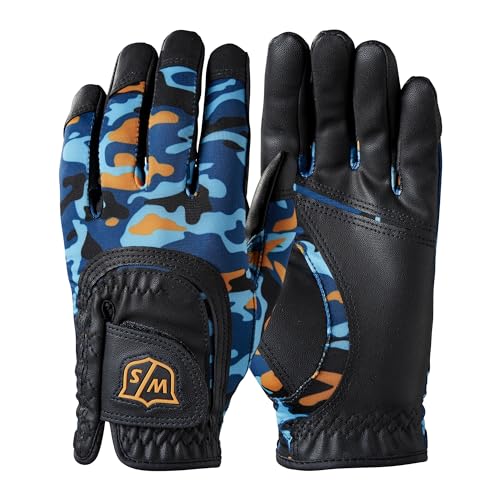 Wilson Unisex-Youth FIT All Golf Handschuh, Blue Orange, Einheitsgröße Wilson Unisex-Youth FIT All Golf Handschuh, Blue Orange, Einheitsgröße von Wilson