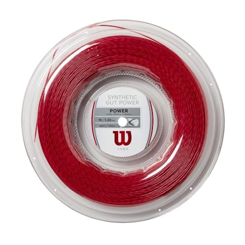 Wilson Tennissaite Rolle Synthetic Gut Power, Durchmesser: 1,30 mm, 200 m, blau, WR830140216 von Wilson