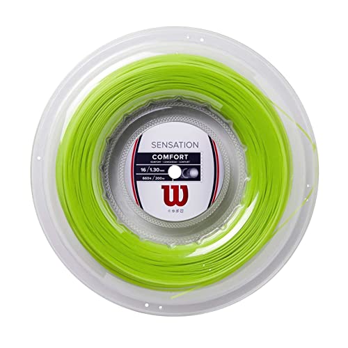 Wilson Unisex-Adult Sensation Tennissaite, Neon Green, 16 G EU Wilson Unisex-Adult Sensation Tennissaite, Neon Green, 16 G EU von Wilson