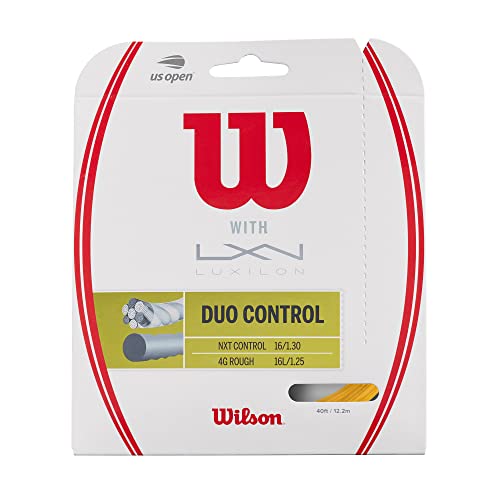 Wilson Unisex Tennissaite Duo Control, gold/natur, 12,2 Meter, WRZ949720 Wilson Unisex Tennissaite Duo Control, gold/natur, 12,2 Meter, WRZ949720 von Wilson