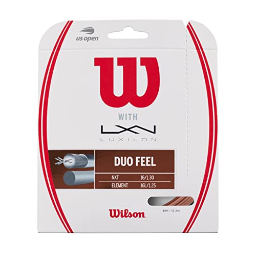 Wilson Unisex Tennissaite Duo Feel, bronze/natur, 12,2 Meter, WRZ949721 von Wilson