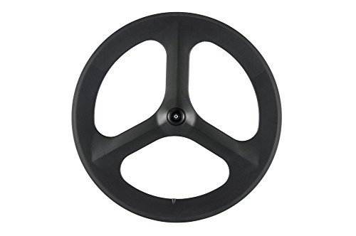 WINDBREAK BIKE Full Carbon 70mm Tri-Spoke Wheel for Road Bike only Front Wheel Clincher von WINDBREAK BIKE