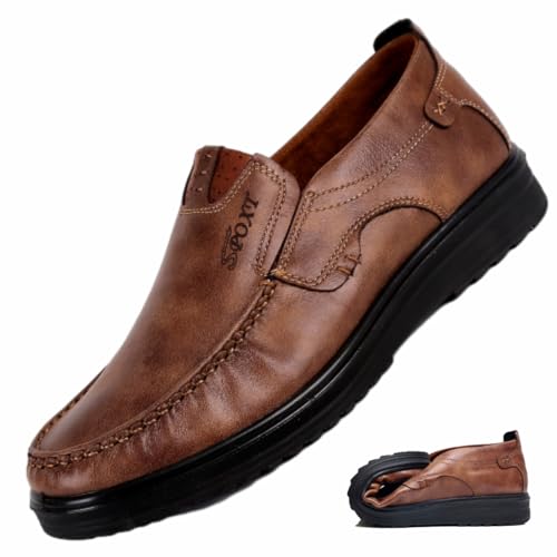 WINDEHAO Leichte Herren-Schlupfschuhe aus echtem Leder, leger, Business-Halbschuhe, Halbschuhe für Herren, 2024, Leder, Mokassins zum Fahren WINDEHAO Leichte Herren-Schlupfschuhe aus echtem Leder, leger, Business-Halbschuhe, Halbschuhe für Herren, 2024, Leder, Mokassins zum Fahren von WINDEHAO