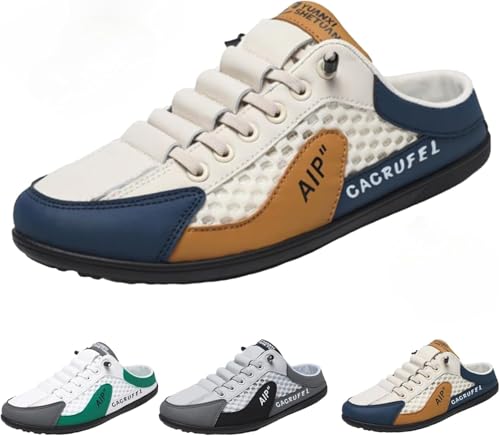 WINDEHAO Rückenfreie Herren-Sneaker, lässige Pantoletten und Slip-Ons, lässig, Sommer, atmungsaktiv, weich, Loafer, Sportschuhe, Gartenschuhe, Khaki, 42 EU WINDEHAO Rückenfreie Herren-Sneaker, lässige Pantoletten und Slip-Ons, lässig, Sommer, atmungsaktiv, weich, Loafer, Sportschuhe, Gartenschuhe, Khaki, 42 EU von WINDEHAO