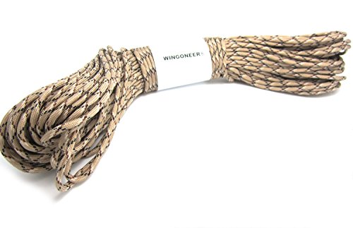 WINGONEER Fallschirmschnur 550 Paracord, Mil Spec Typ III, 7 Stränge, Desert Camo, 30 m WINGONEER Fallschirmschnur 550 Paracord, Mil Spec Typ III, 7 Stränge, Desert Camo, 30 m von WINGONEER