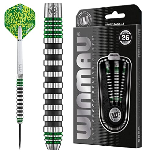 WINMAU Advance 500 Series Grün 26g Dartpfeile mit dartflüge und Dart stiele von WINMAU