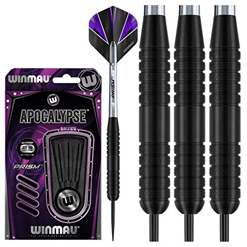 WINMAU Apocalypse 23 gram Brass Dartpfeile Set mit Flights und Schäfte von WINMAU