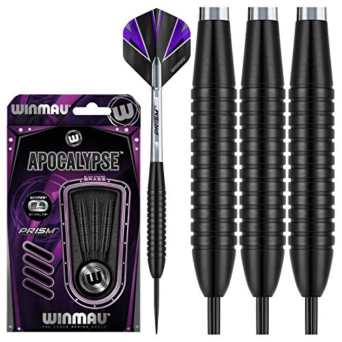 WINMAU Apocalypse 24 gram Brass Dartpfeile Set mit Flights und Schäfte von WINMAU