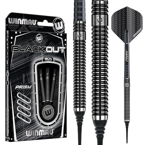 WINMAU Blackout 20g Softip Profi Wolfram Dartpfeile Set mit Flights und Schäfte WINMAU Blackout 20g Softip Profi Wolfram Dartpfeile Set mit Flights und Schäfte von WINMAU