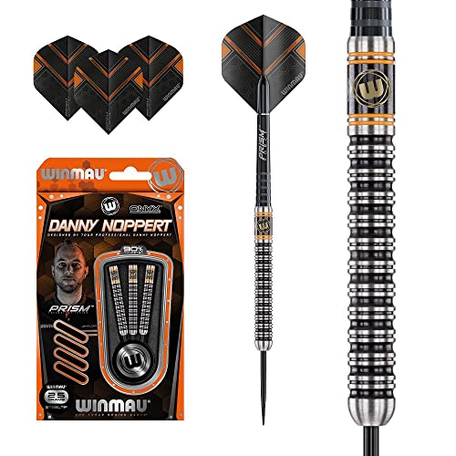 WINMAU Danny Noppert Dartpfeile – Stahlspitze Wolfram – Noppie – Onyx – Geringelt (25) WINMAU Danny Noppert Dartpfeile – Stahlspitze Wolfram – Noppie – Onyx – Geringelt (25) von WINMAU