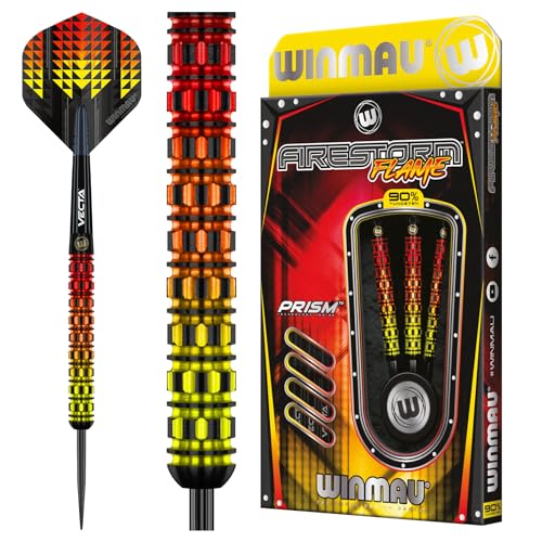 WINMAU Firestorm Flame 24 Gramm Professionelles Wolfram-Dart-Set mit Flights und Schäften (Shafts) WINMAU Firestorm Flame 24 Gramm Professionelles Wolfram-Dart-Set mit Flights und Schäften (Shafts) von WINMAU