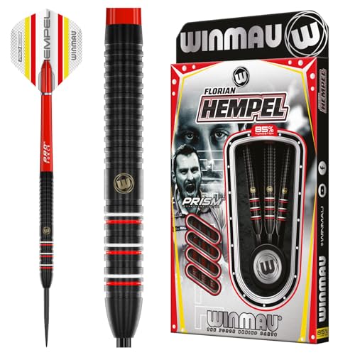 WINMAU Darts -Florian Hempel 85% Pro-Series 24g Professional Dart-Set mit Dart-Flüge und Dart-Schäften WINMAU Darts -Florian Hempel 85% Pro-Series 24g Professional Dart-Set mit Dart-Flüge und Dart-Schäften von WINMAU