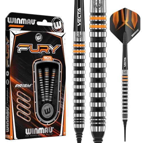 WINMAU Fury 18 Gramm Profi Wolfram Softip Dartpfeile Set mit Flights und Schäfte WINMAU Fury 18 Gramm Profi Wolfram Softip Dartpfeile Set mit Flights und Schäfte von WINMAU