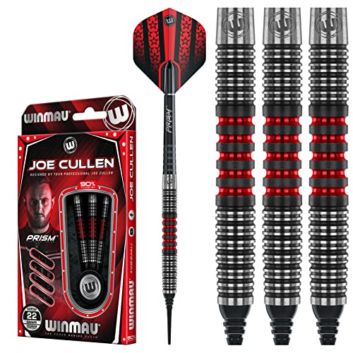 WINMAU Joe Cullen 22 Gramm Softip Profi Wolfram Dartpfeile Set mit Flights und Schäfte WINMAU Joe Cullen 22 Gramm Softip Profi Wolfram Dartpfeile Set mit Flights und Schäfte von WINMAU